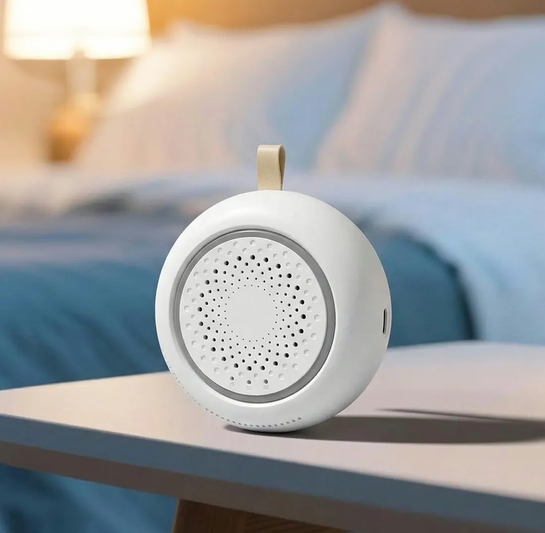 Snoozzie white noise machine 30-day money-back guarantee
